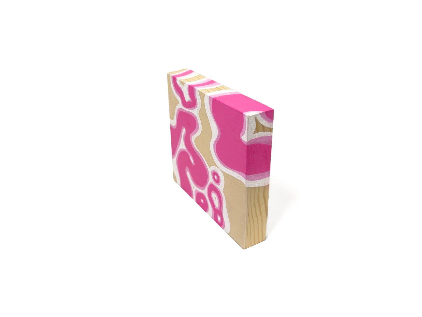 Pink Alien Graffiti Mini Painting