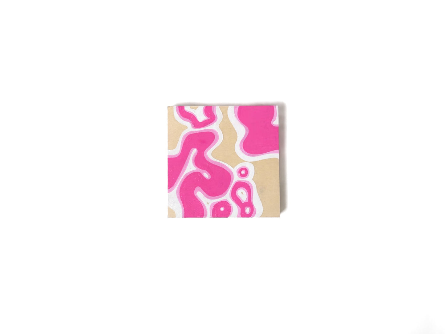 Pink Alien Graffiti Mini Painting