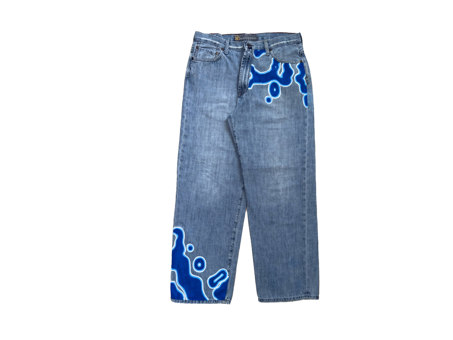 ALIEN GRAFFITI #BLBW051925 1/1 Vintage Denim