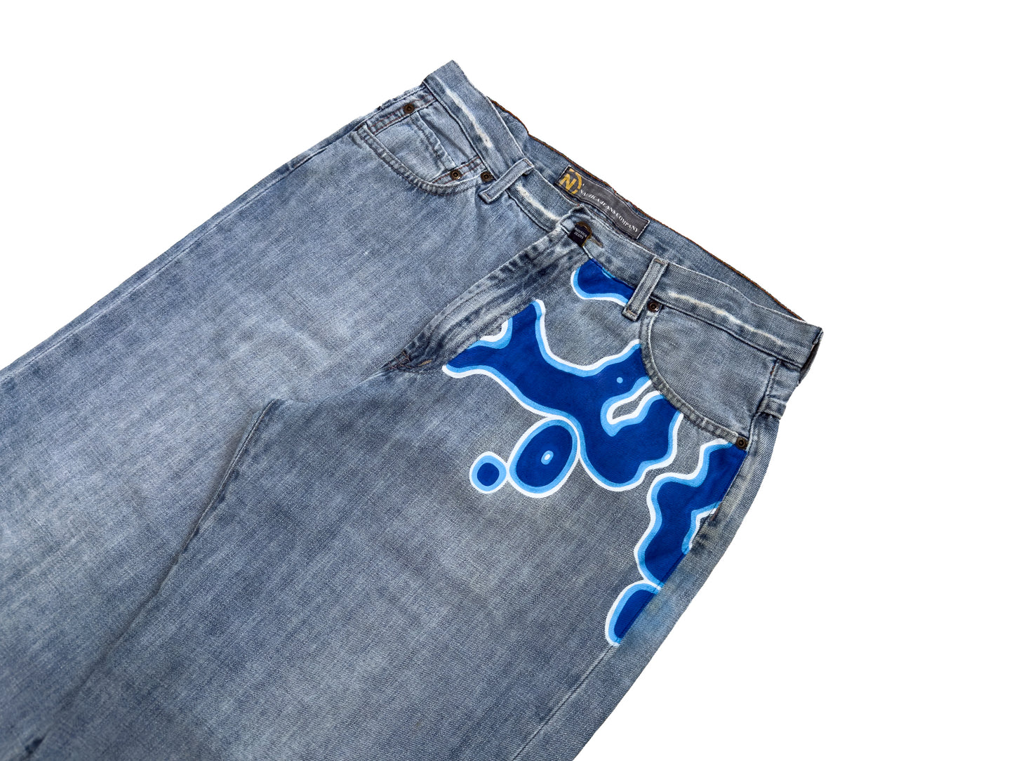 ALIEN GRAFFITI #BLBW051925 1/1 Vintage Denim