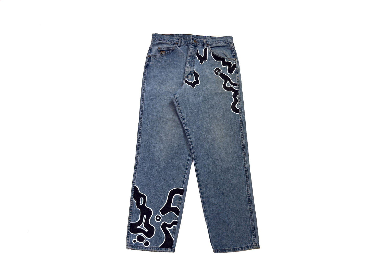 ALIEN GRAFFITI #BLKW053125 1/1 Vintage Denim