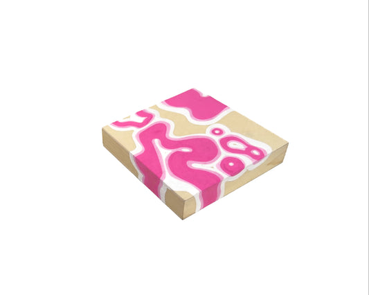 Pink Alien Graffiti Mini Painting