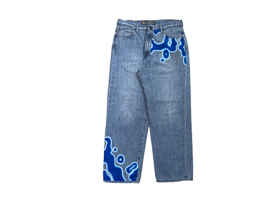 ALIEN GRAFFITI #BLBW051925 1/1 Vintage Denim