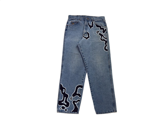 ALIEN GRAFFITI #BLKW053125 1/1 Vintage Denim