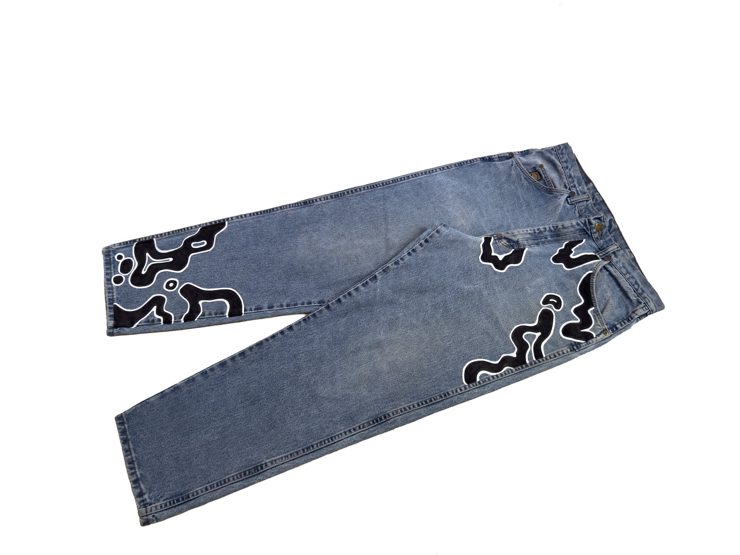 ALIEN GRAFFITI #BLKW053125 1/1 Vintage Denim